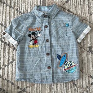 Disney Mickey button down shirt